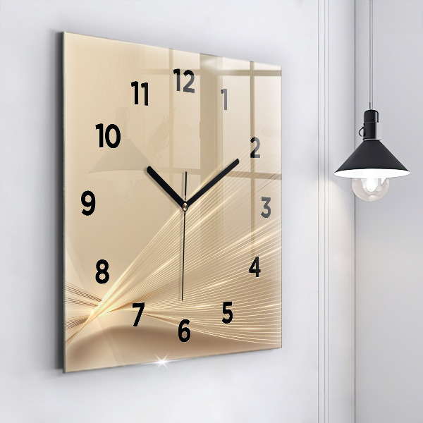 Reloj de pared cuadrado Luz abstracta