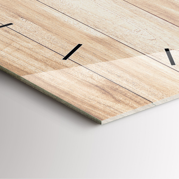 Reloj de pared cuadrado Textura de madera