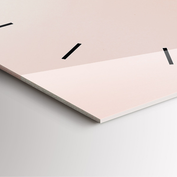 Reloj de pared cuadrado Hojas tropicales doradas