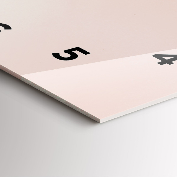 Reloj de pared cuadrado Hojas tropicales doradas