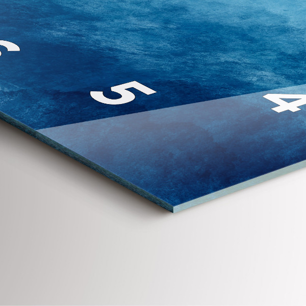 Reloj cuadrado Agua abstracta