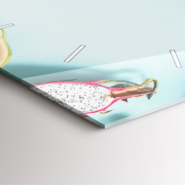 Reloj cuadrado Composición de verano