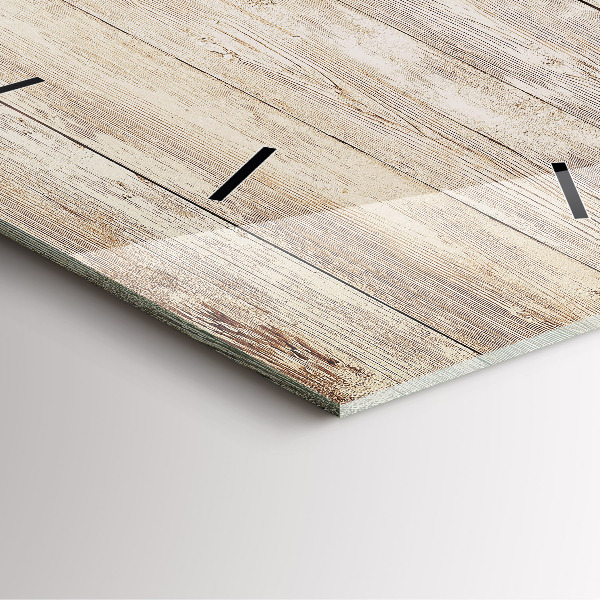 Reloj de pared cuadrado Paneles de madera