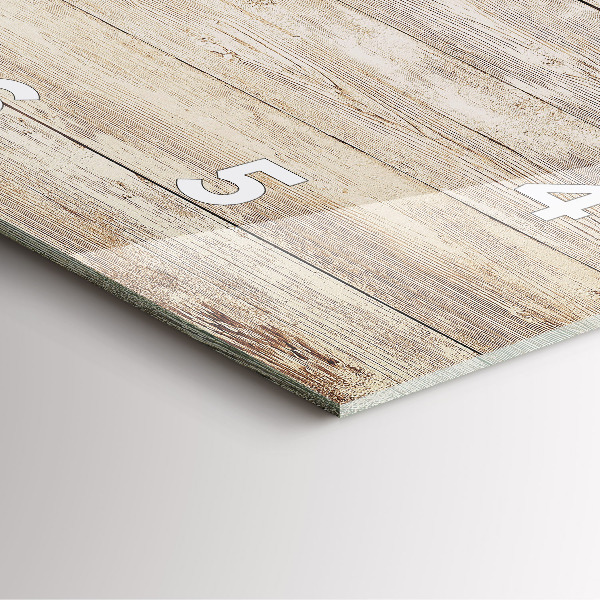 Reloj de pared cuadrado Paneles de madera