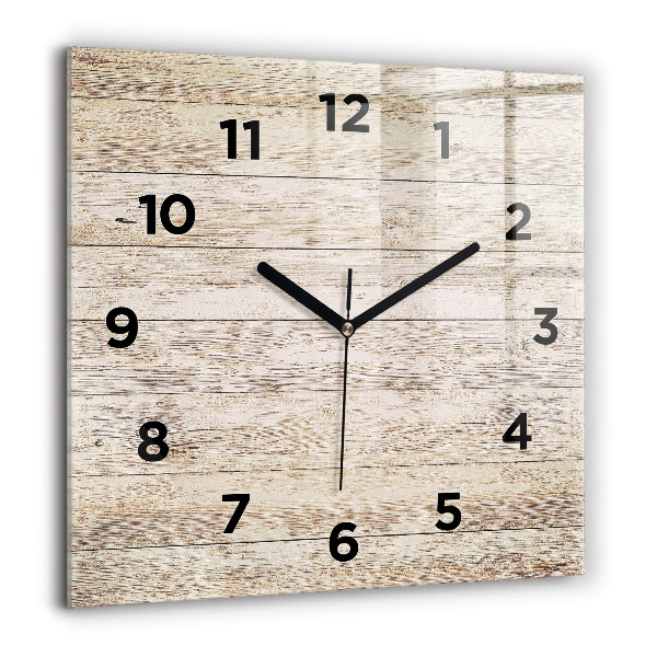 Reloj de pared cuadrado Paneles de madera