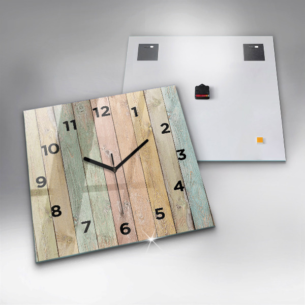 Reloj cuadrado Tablas de colores