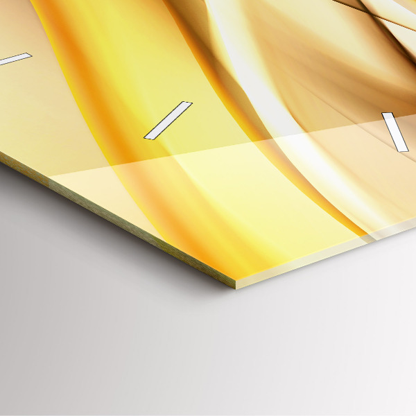 Reloj cuadrado Ola abstracta