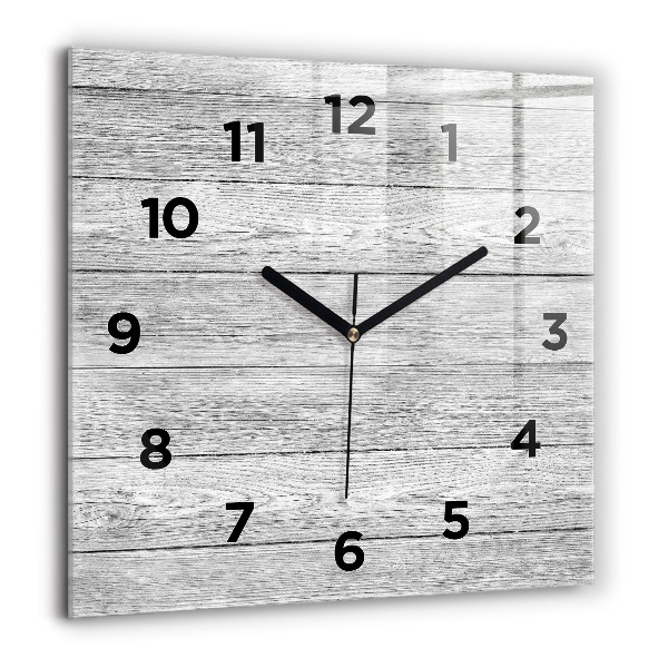Reloj de pared cuadrado Paneles de madera