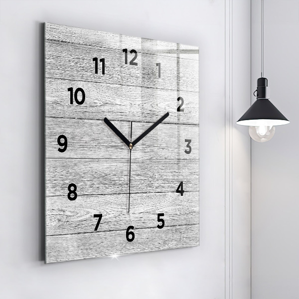 Reloj de pared cuadrado Paneles de madera