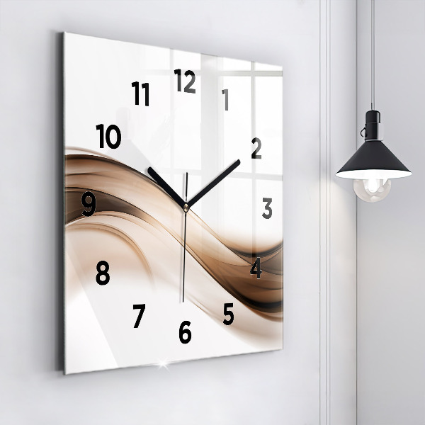 Reloj de pared cuadrado Línea abstracta