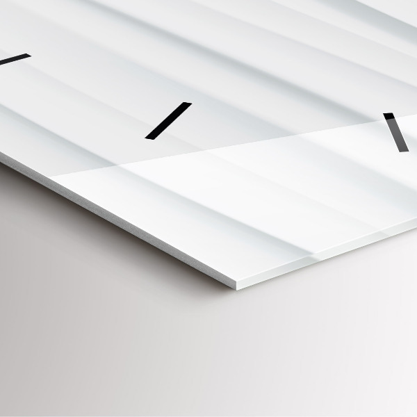 Reloj de pared cuadrado Textura de olas