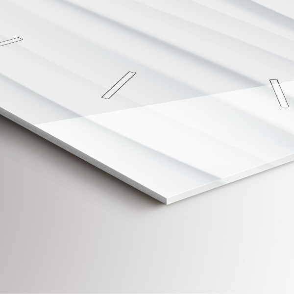 Reloj de pared cuadrado Textura de olas