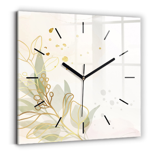 Reloj cuadrado Pastel abstracto