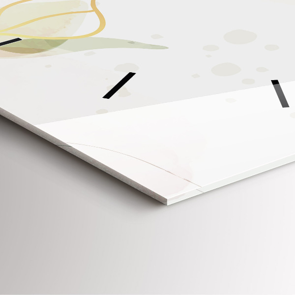 Reloj cuadrado Pastel abstracto