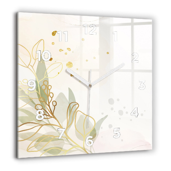 Reloj cuadrado Pastel abstracto