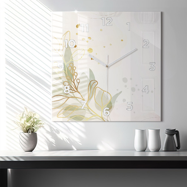 Reloj cuadrado Pastel abstracto