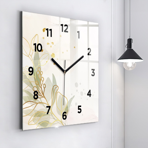 Reloj cuadrado Pastel abstracto