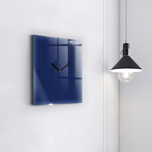 Reloj de pared cuadrado Azul marino