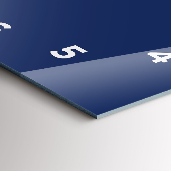 Reloj de pared cuadrado Azul marino