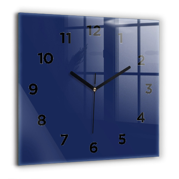 Reloj de pared cuadrado Azul marino