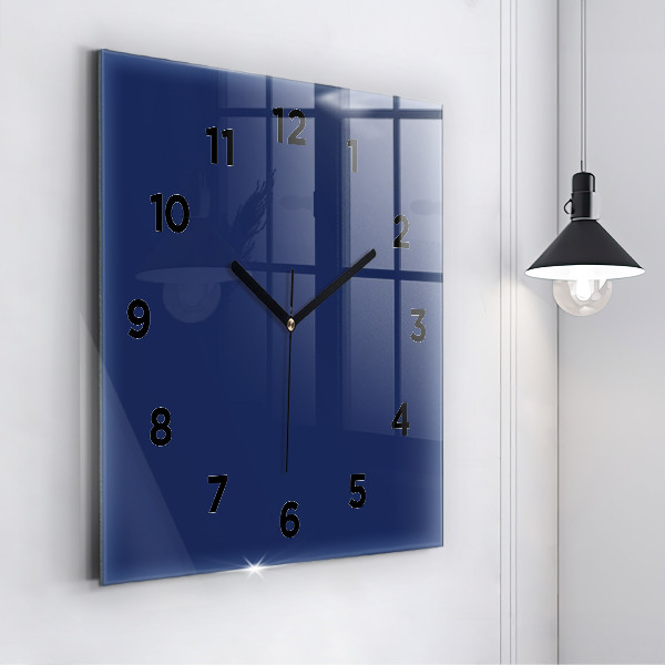 Reloj de pared cuadrado Azul marino