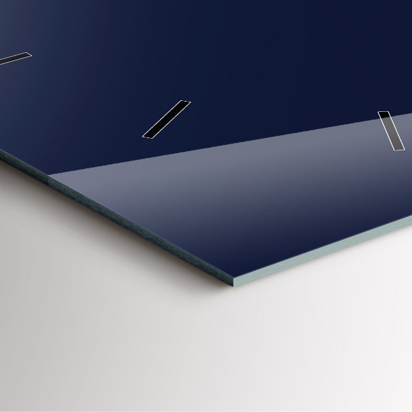 Reloj de pared cuadrado Color azul oscuro