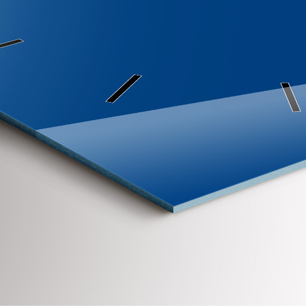 Reloj de pared cuadrado Color azul