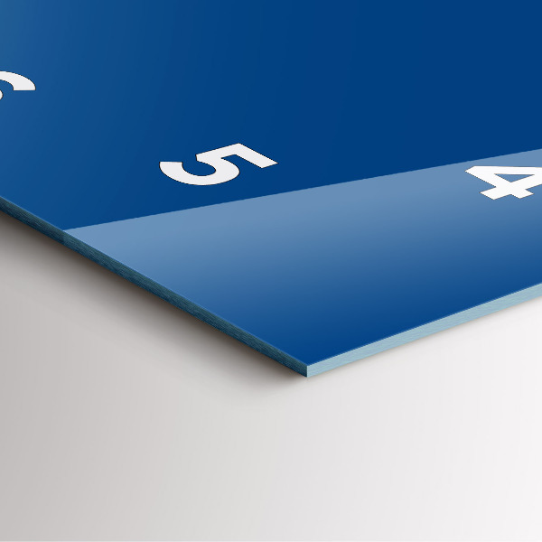 Reloj de pared cuadrado Color azul