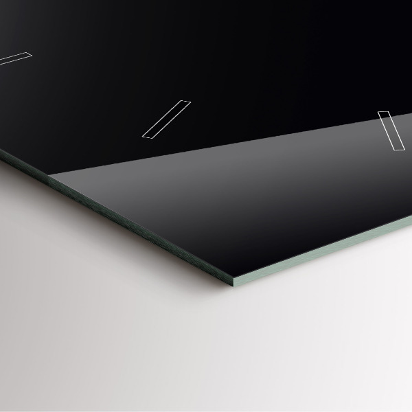 Reloj de pared cuadrado Color negro