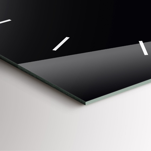 Reloj de pared cuadrado Color negro