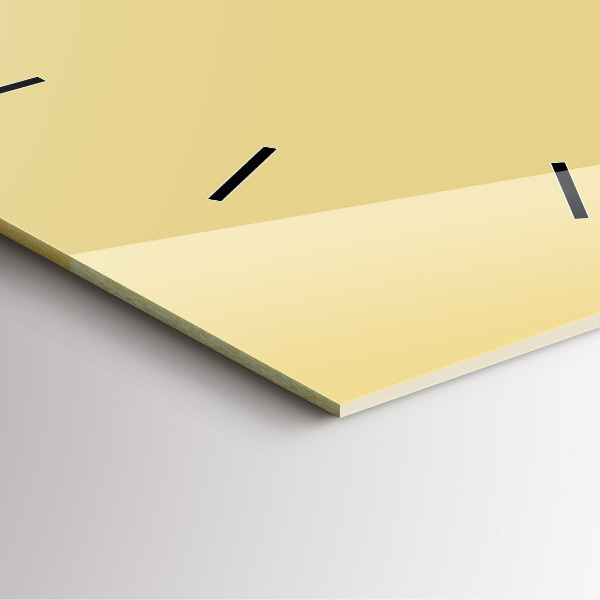 Reloj de pared cuadrado Color crema