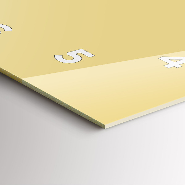 Reloj de pared cuadrado Color crema