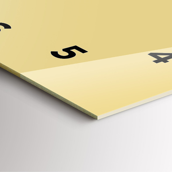 Reloj de pared cuadrado Color crema