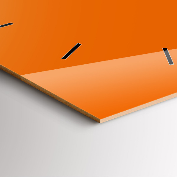 Reloj de pared cuadrado Color naranja