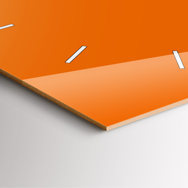 Reloj de pared cuadrado Color naranja