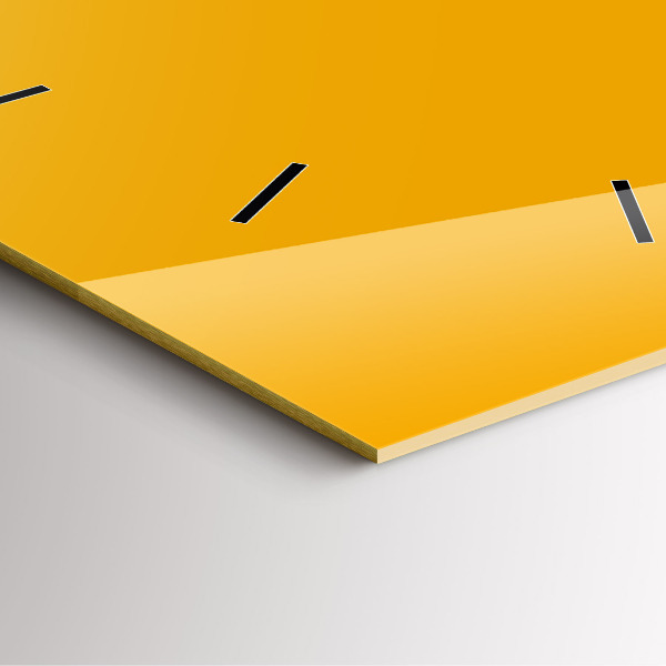 Reloj cuadrado Color amarillo dorado