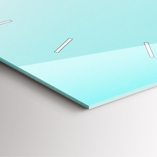 Reloj cuadrado Palmeras verdes