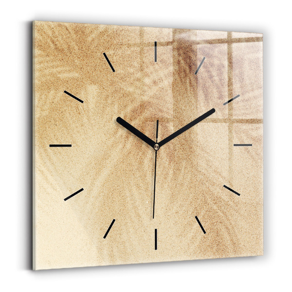 Reloj de pared cuadrado Abstracción dorada