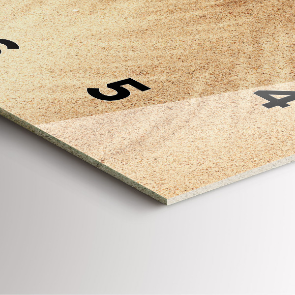 Reloj de pared cuadrado Abstracción dorada