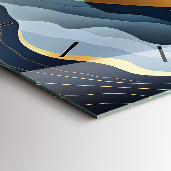 Reloj cuadrado Montañas abstractas