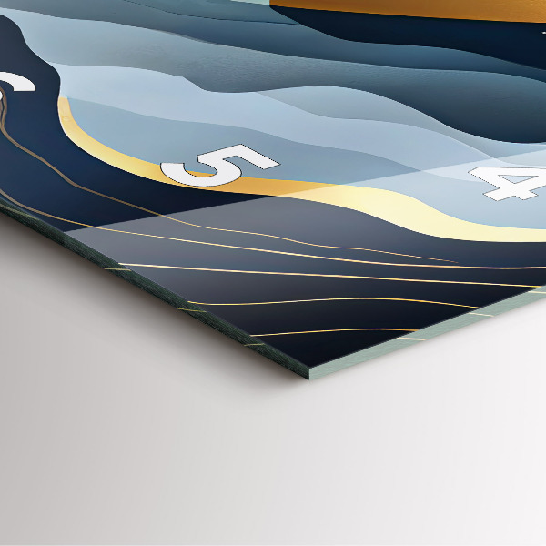 Reloj cuadrado Montañas abstractas