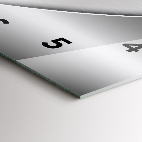 Reloj cuadrado Patrón plateado