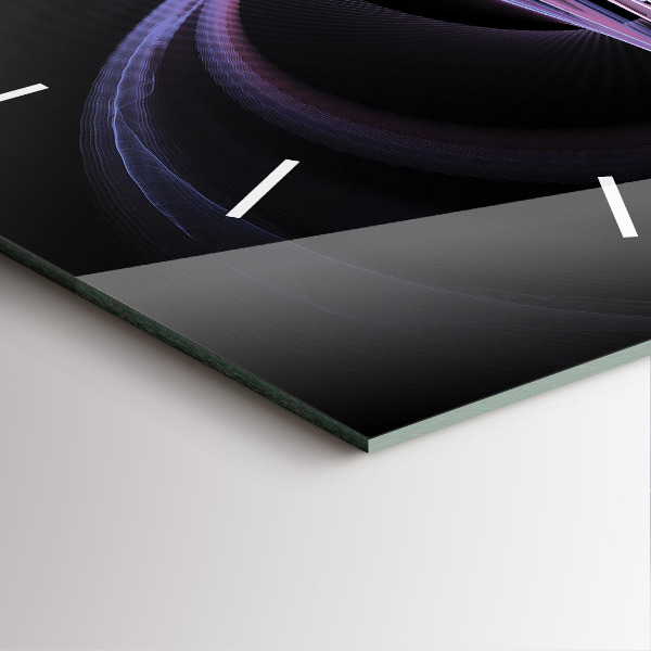 Reloj de pared cuadrado Abstracción violeta