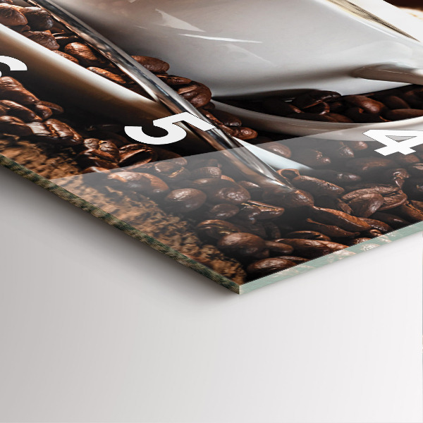 Reloj cuadrado Taza de café