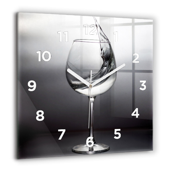 Reloj de pared cuadrado Copa de vino