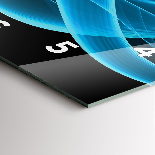 Reloj cuadrado Abstracción azul