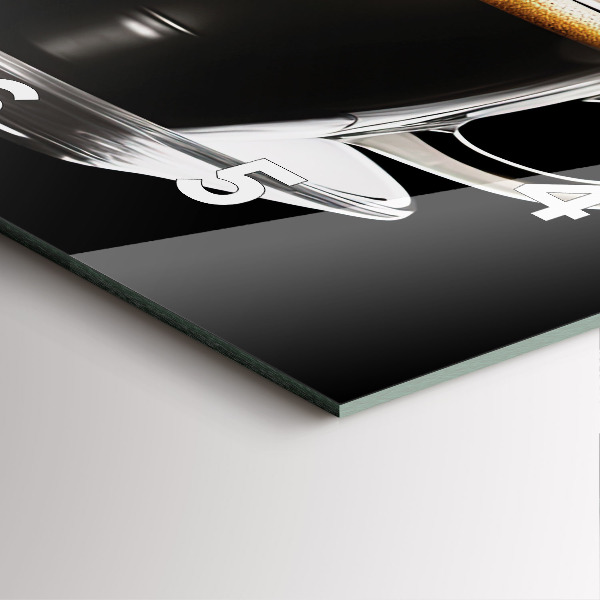 Reloj de pared cuadrado Café negro