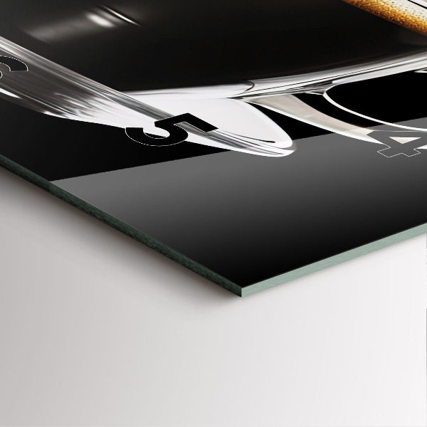 Reloj de pared cuadrado Café negro