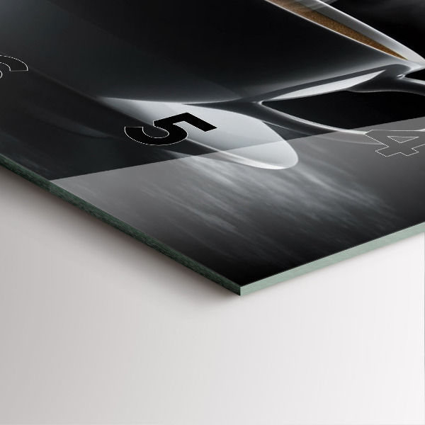 Reloj cuadrado Taza de café negro