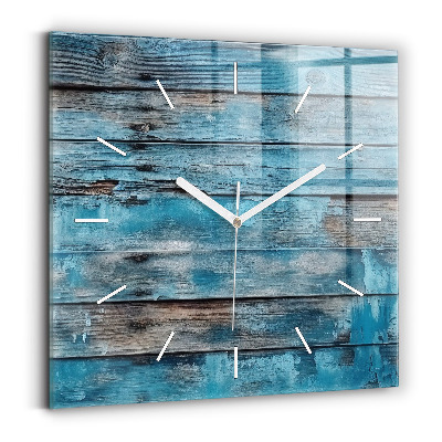Reloj cuadrado Tablas azules